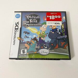 Phineas and Ferb Across the 2nd Dimension Nintendo DS Disney Video Game